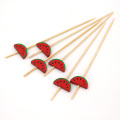 Food grade wholesale environmental protection natural skewers stick bamboo fruit picks